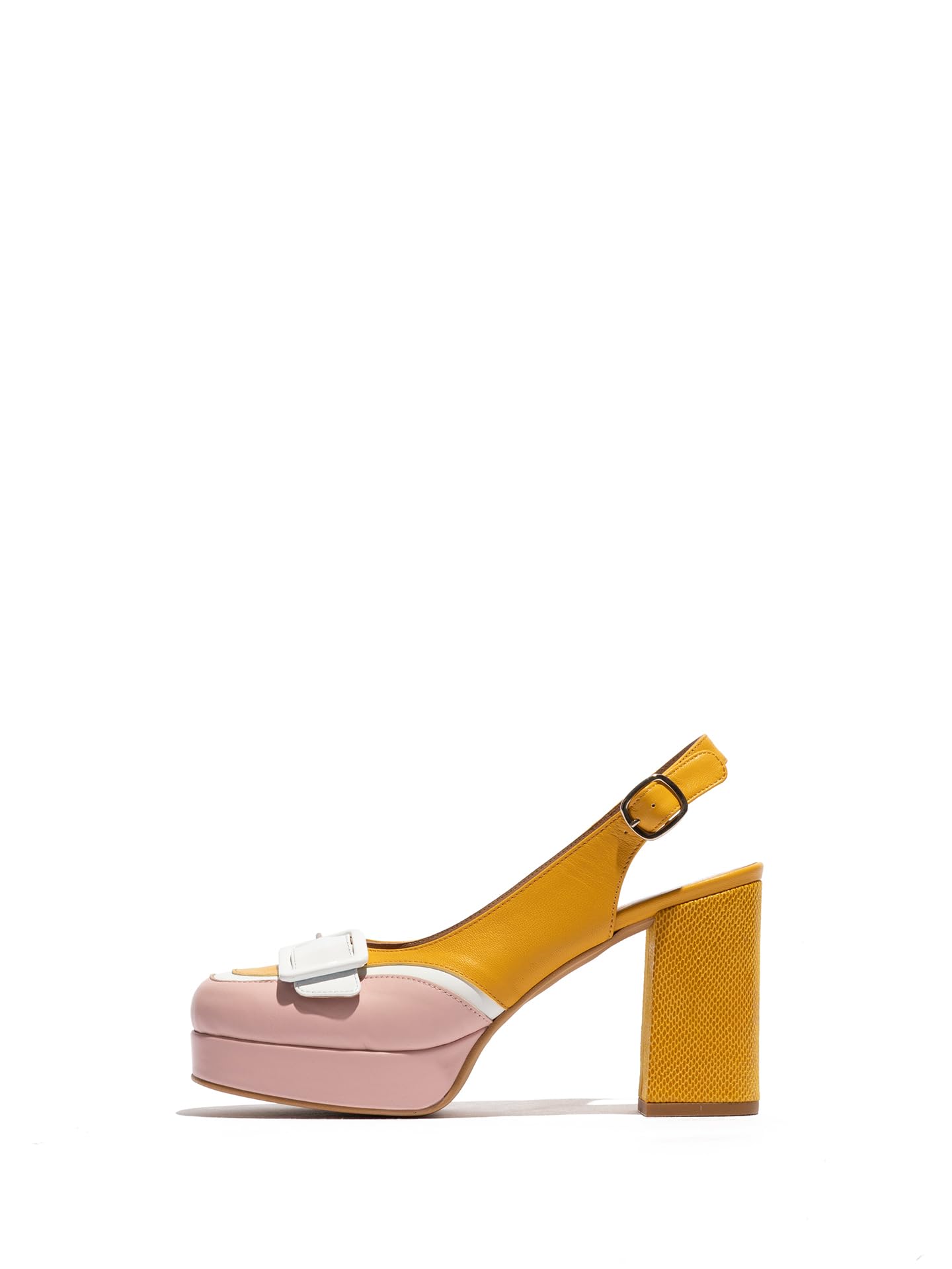 Fly London EVAH243FLY Women's Shoes, Pale Pink/White/Yellow