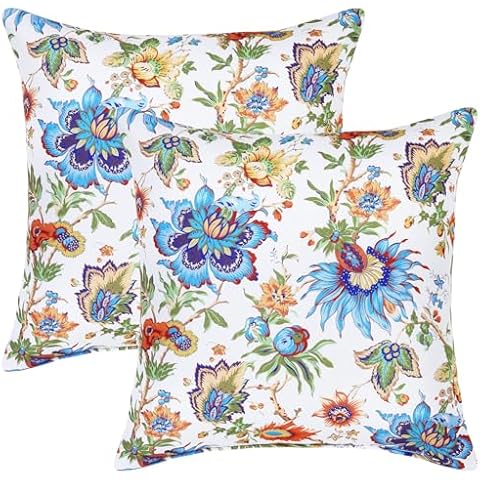 Likiyol Vintage Floral Waterproof Pillow Covers Cover
