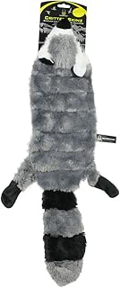 Hyper Pet Critter Skinz Raccoon Super Squeaker Plush Dog Toy, X-Large