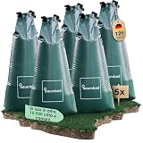 baumbad 5 Sacchetti per irrigazione Premium da 100 Litri, in PVC Resistente ai Raggi UV, per l'irrigazione in Verde, con Confezione Ecologica