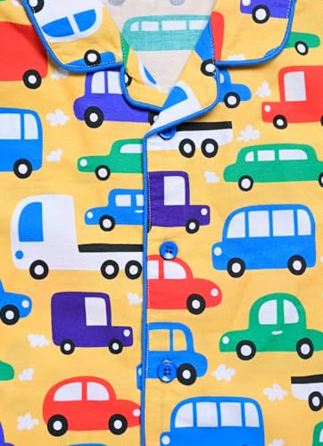 Image of Boys Cotton Night Suit - Soft & Comfortable Sleepwear Set|Kids Boys Printed Cotton Night Suit - Summer Nightwear