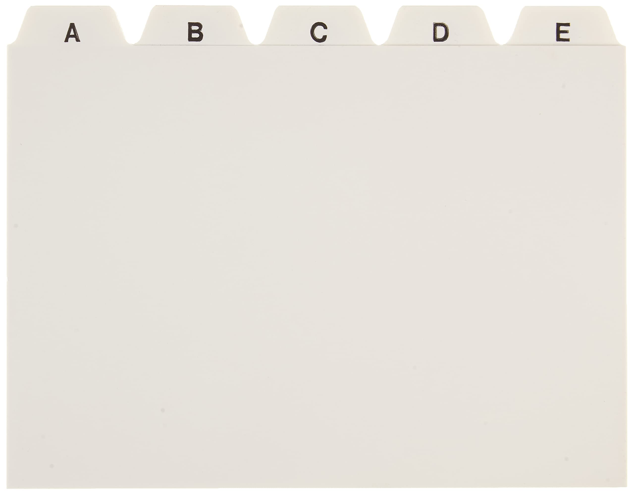Herlitz 1500669 przekładki do fiszek A6 tworzywo sztuczne PP 25-częściowe A-Z białe, DIN A6