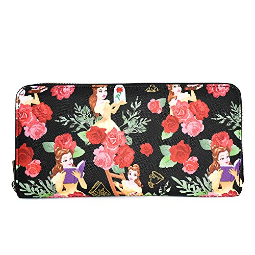 Loungefly Disney Beauty And The Beast Flowers And Friends Zip Around Wallet2