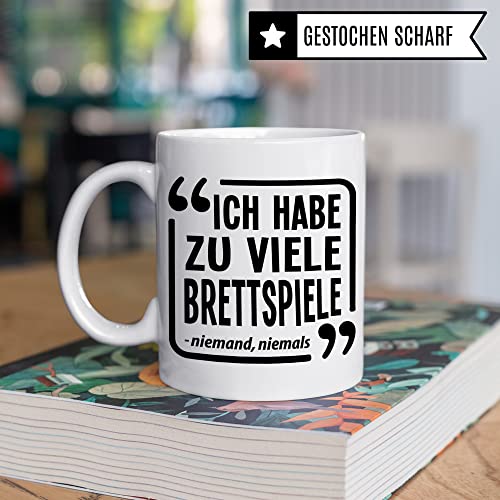 Brettspiel Tasse - Tabletop Geschenk lustiger Spruch - Kaffeetasse RPG Rollenspiel Fantasy Pen & Paper D20 Motiv - Board Games Spieleabend Dungeon Kaffee-Becher