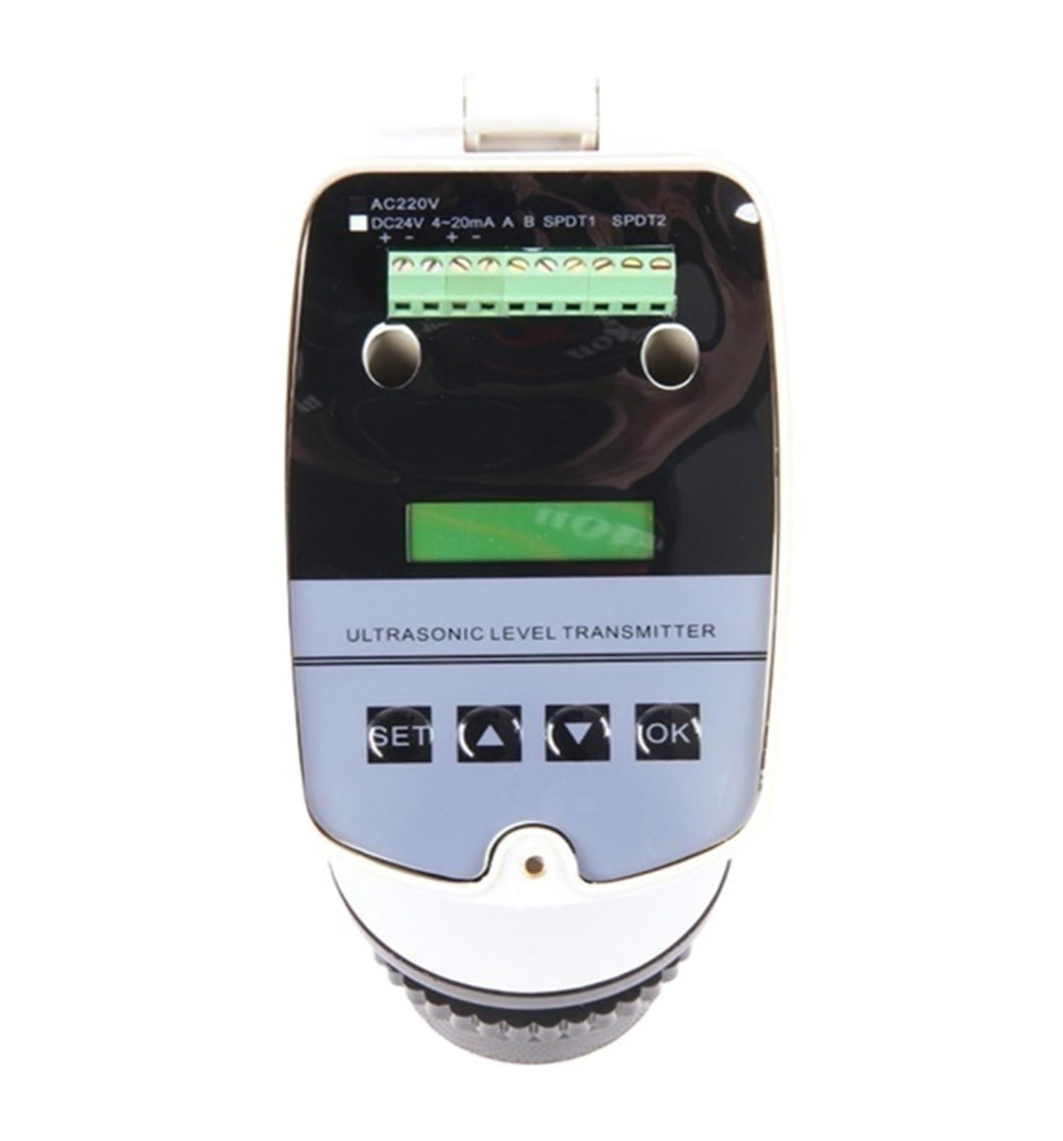 Medidor de nivel ultrasónico integrado 4-20 mA/transmisor ultrasónico/medidor agua 0-15 m, sensor líquido 24 V CC Tanque industrial(DC24V 2 meter)