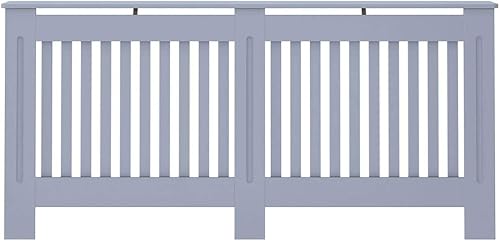 Miniatura 230 de 2 piezas de MDF para el hogar, calentador de sala de estar, soporte lateral para calefacción, cubierta de radiador, estante de gabinete de