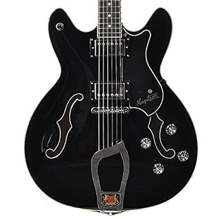 Hagstrom Viking de 09 Hollow Body Guitare électrique Noir - Les Beatles, Paul McCartney, John Lennon, RIngo Starr, George Harrison