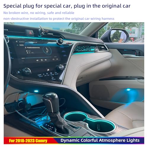 Luces LED ambientales interiores para Toyota Camry 2018-2023 miniatura 6