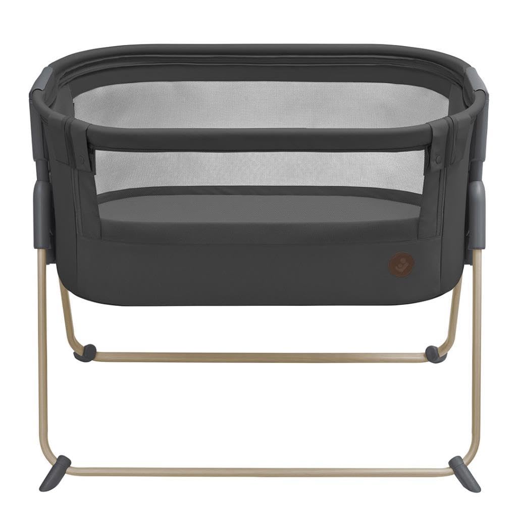 Tori Co-Sleeper, Extra-Comfortable Mattress, Lightweight and Compact, Breathable Mesh Sides, 0 to 6 Months, Beyond Graphite, 2 Year Warranty