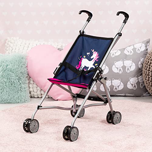 Bayer 30154AA Design Dolls Buggy For Up To 18 Inch Dolls,Blue/Pink thumb #4