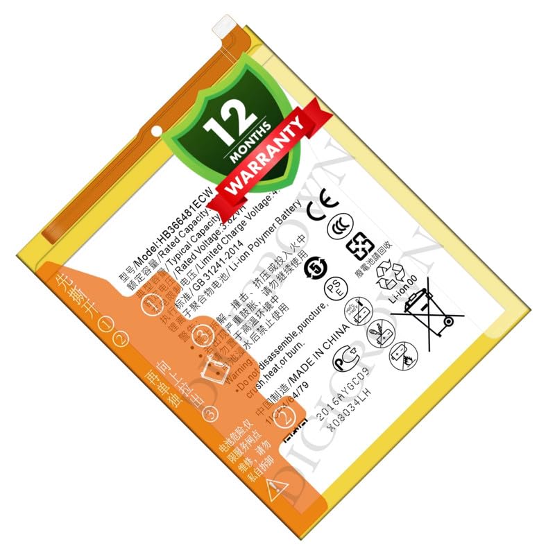 Image of Original HB366481ECW Battery Compatible for Huawei P Smart | P8 Lite (2017) | P9 | P9 Lite | P9 Lite (2016) | P9 Lite 2017 | P10 Lite | P20 Lite - (3000mAh) - 1 Year Warranty