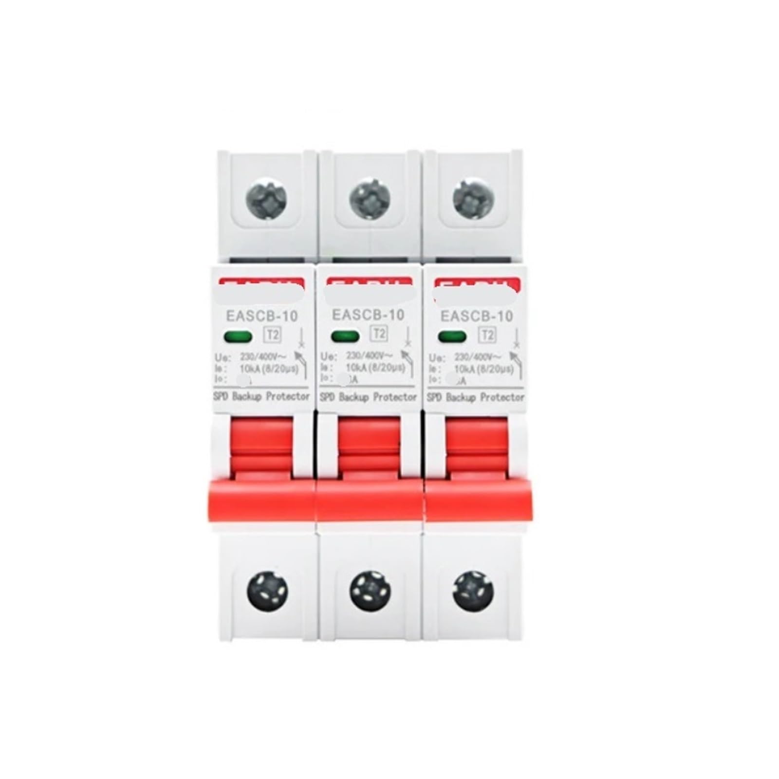 Parafoudre 230 V 400 disjoncteur rail DIN parasurtenseur AC T2 2P 3P 20kA