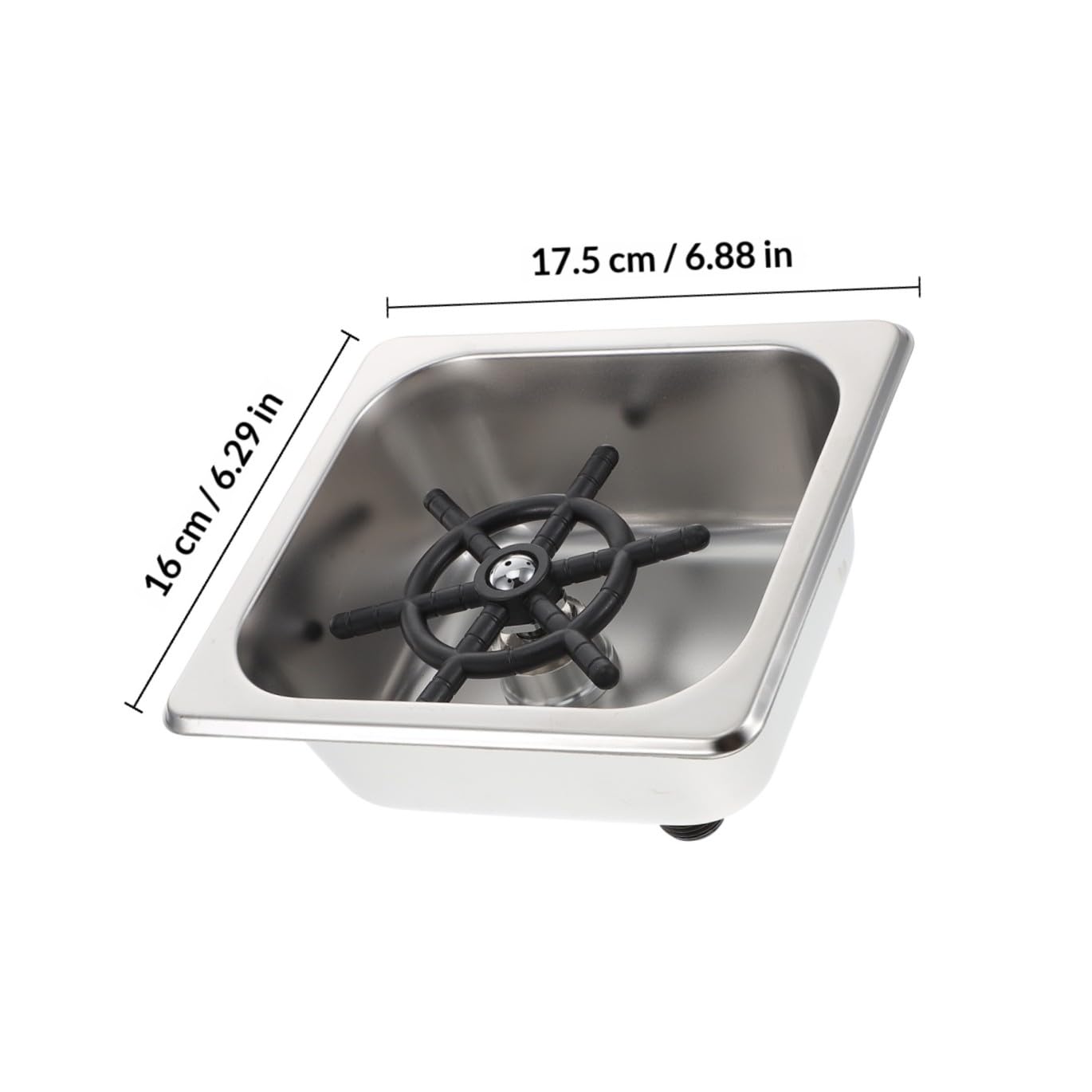 NUOBESTY Lavabicchieri e Lavabottiglie in Acciaio Inox 304 Sciacquatrice Automatica Ad Alta Pressione, Risciacquo Rapido Per Bar e Uso Domestico, Compatibile Bicchieri Di Vetro Di Varie Dimensioni