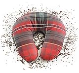 El cojín de trigo sarraceno se adapta a la forma individual del cuerpo. La almohada cervical está diseñada para apoyar las cervicales, apoyando la cabeza y el cuello, aliviando y relajando aunque estés sentado durante mucho tiempo. Forma de herradura, alivia la tensión y se adapta a cualquier cuello.