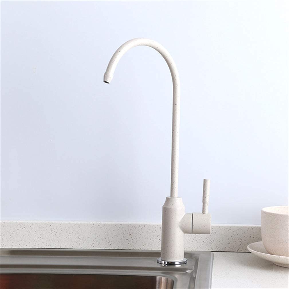 Robinet mitigeur d'évier beige 360° pour une cuisine moderne avec eau filtrée