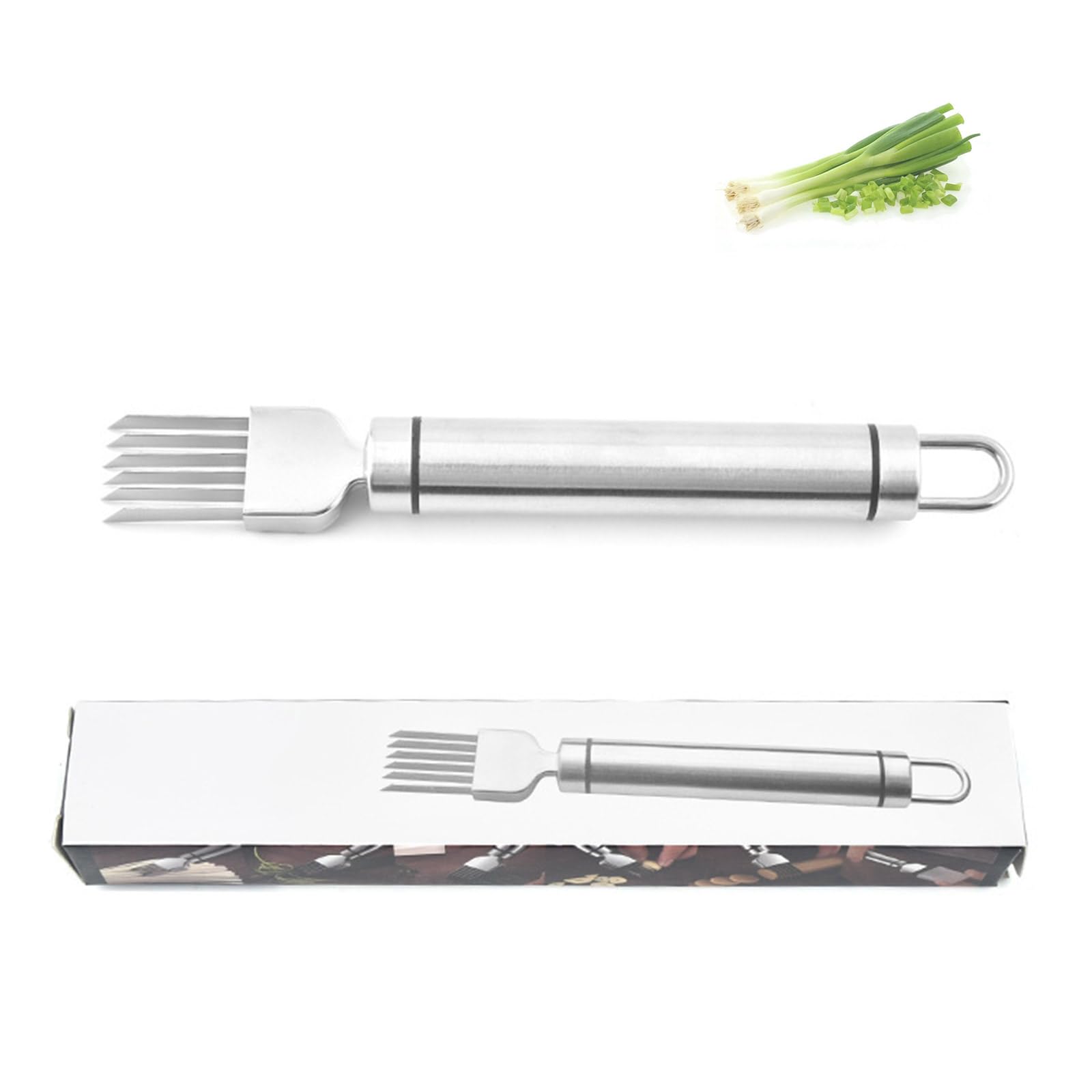 Amazon | ADOFUN 長ネギみじん切りスライサー ステンレススチール