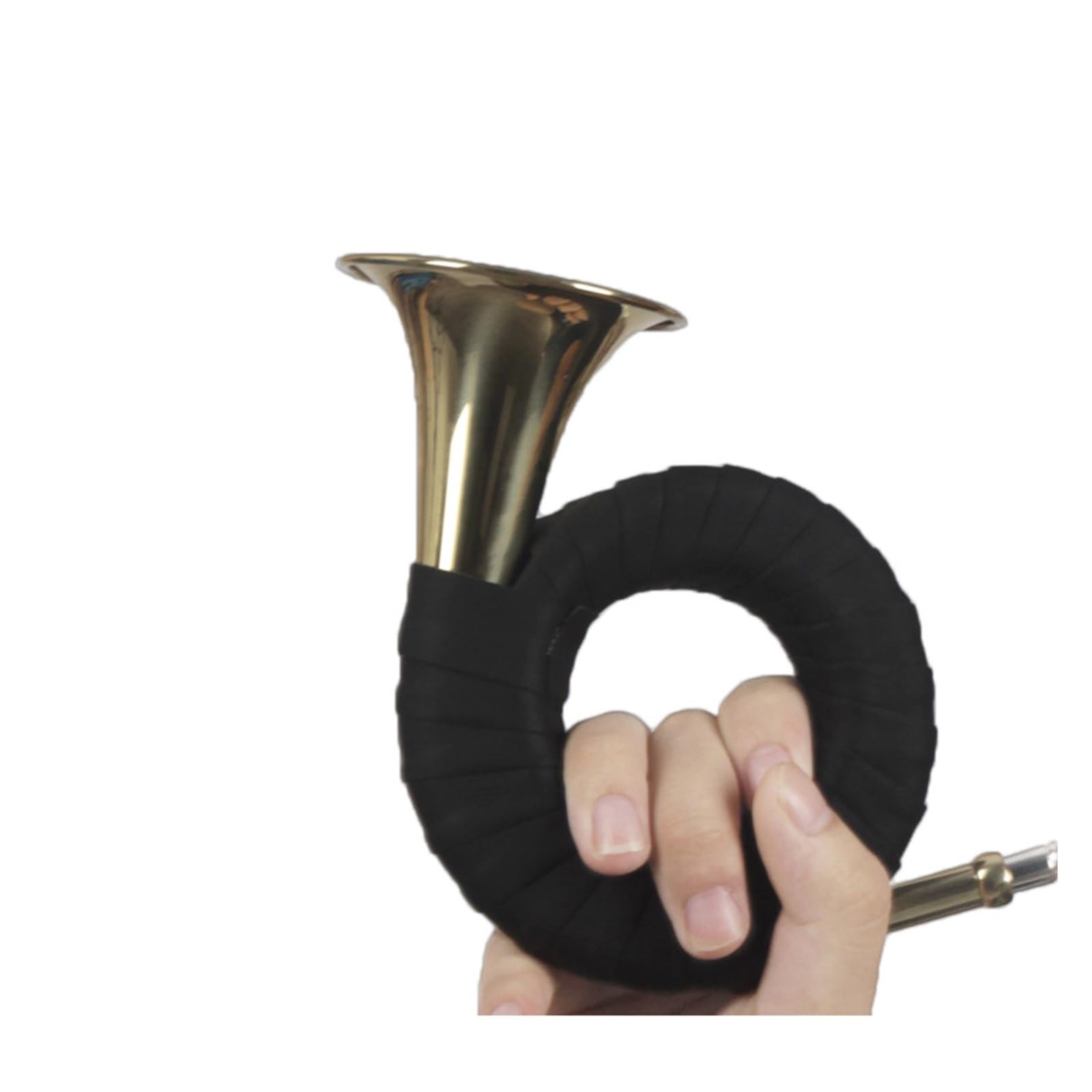 Strumento A Fiato In Ottone Sib Mini Corno Dorato Con Supporto(Horn)