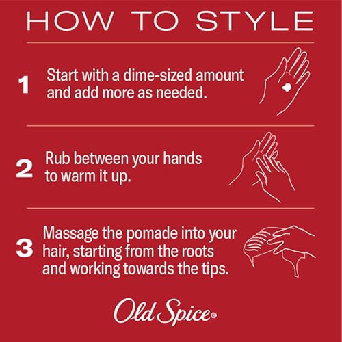 Old Spice Mens Hair Thickening Pomade, Medium Hold with Low Shine, 2.22 oz - image 5