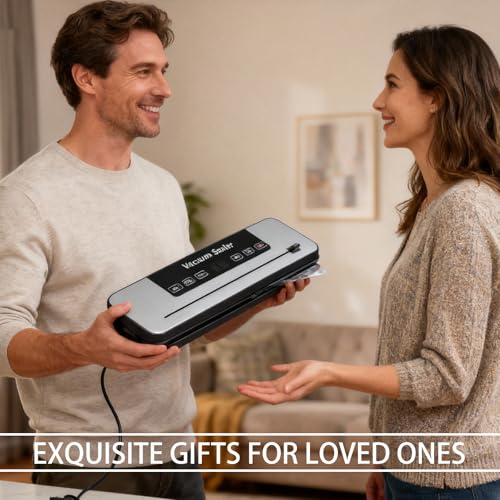 ALLILUYAA Envasadora al Vacio Domestica, Portátil 6 en 1 Embasadoras Vacio Alimentos, Maquina Envasar al Vacio para Cocinas y Comedores, Mantiene los Alimentos Frescos - imagen 7