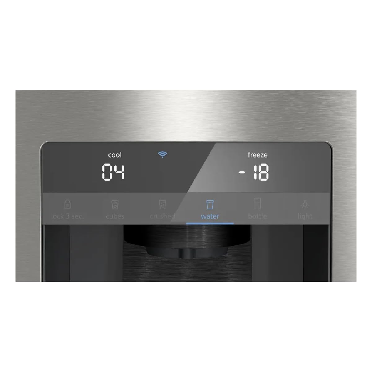 SIEMENS KF96DPPEA iQ700 - Frigorifero congelatore, 183 x 90,5 cm, raffreddamento da 574 l e congelatore da 199 l, noFrost, hyperFresh 0 gradi, luce LED, pannello posteriore in vetro illuminato con