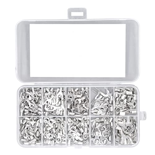 NonInsulated Ring Terminal Spade Connector, Battery Cable Terminals Copper High Temperature Resistant Strong Conductivity for Mechanical Equipment