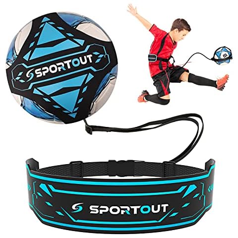 Sportout Fútbol Kick Throw Trainer con Cinturón de Cintura Ajustable Cover