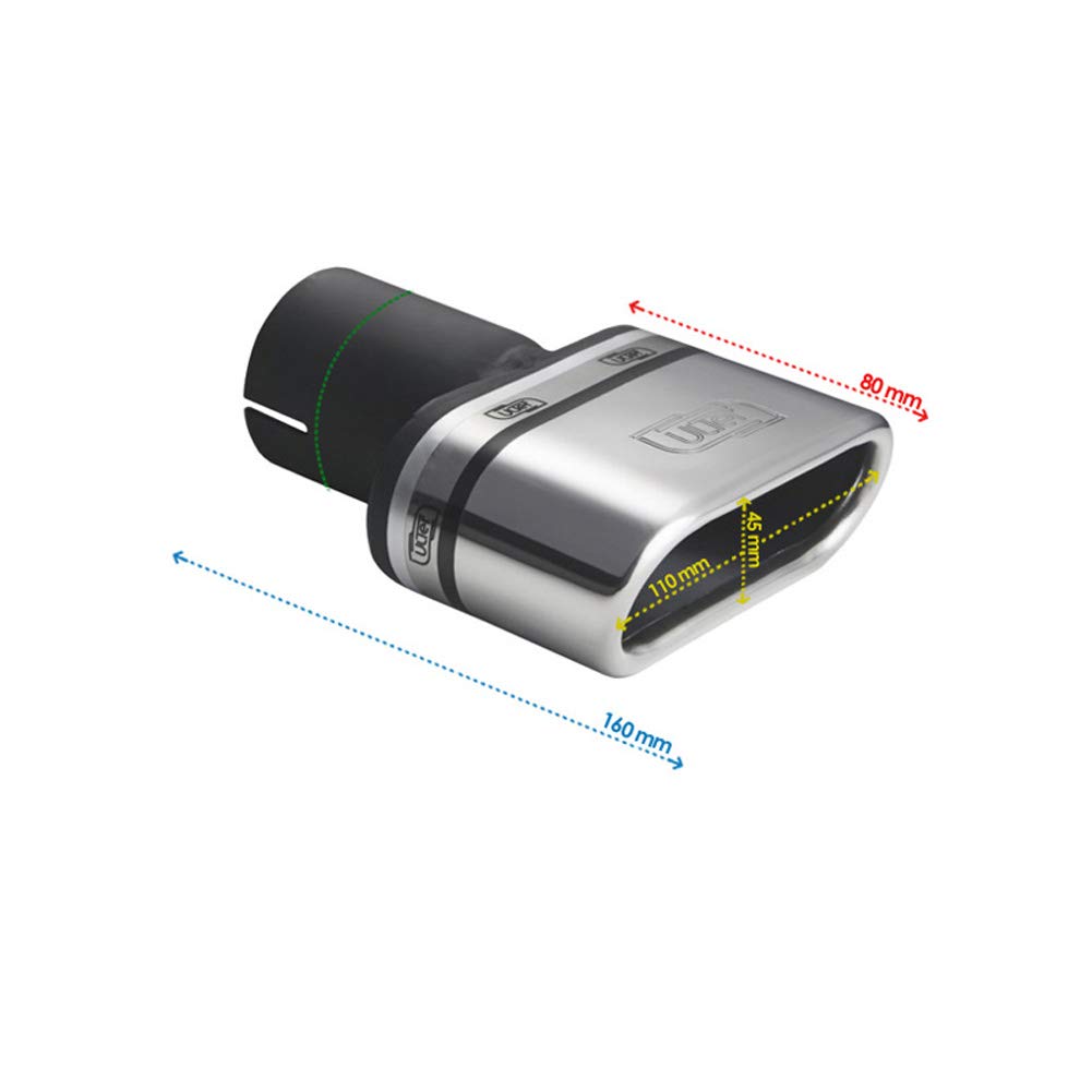 Ulter Sport N1-34-1 rura wydechowa, Inox