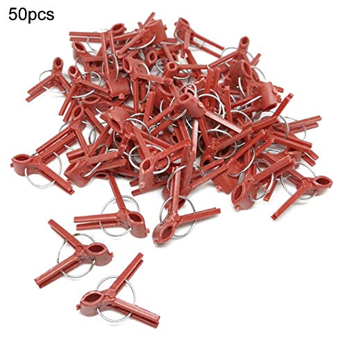 Rubyu 50 Pcs Orchid Clips Garden Plant Clips Vegetable Clips Multifunctional Clip For Greenhouse Gardening Supporting Canes Tomatoes Beans trustworthy