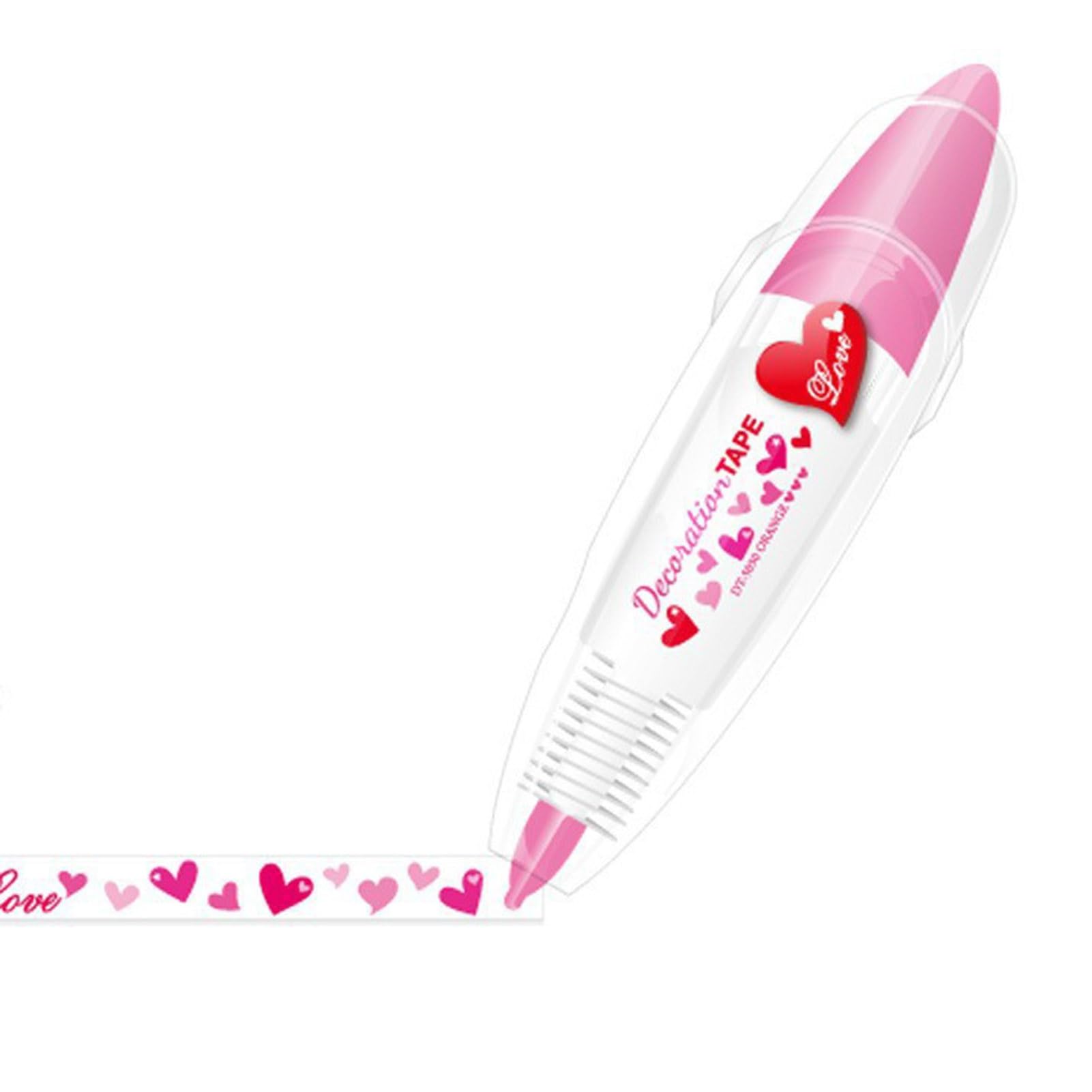 DIY Cute Animals Press Type Decorative Pens, Cartoon Pattern DIY Lace Correction Tapes, Infinite Decorative Pens for Scrapbooking Diary (A)