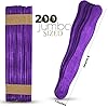 Manaloom Pack of 200 Curved Craft Sticks - 8" Birchwood Popsicle Sticks for Crafts, Jumbo Craft Sticks for Fan Handles, Wedding Programs, DIY Crafting Supplies, (Purple) #1
