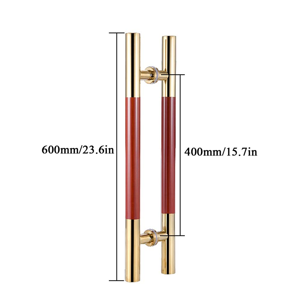 Herrajes para Puertas, Tienda de hogar, Manilla de Empuje/tracción para Puerta de Vidrio, Puerta de Madera, Puerta de Granero, Manilla corredera, Manilla Tubular Redonda de Acero i