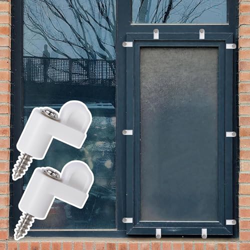 Sujetadores para mosquiteras de 1 cm que aseguran un cierre firme en puertas y ventanas 8