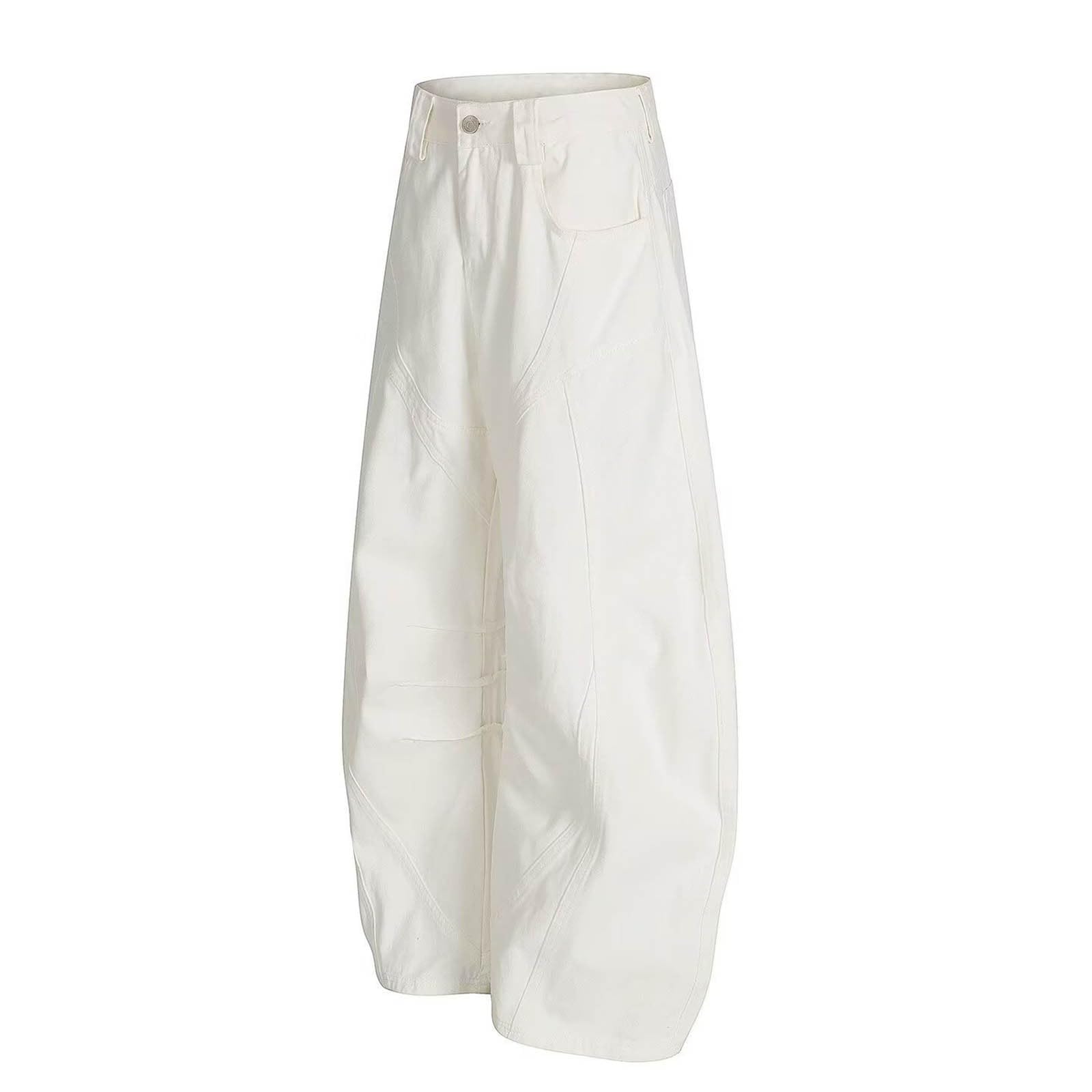 Pantalones Mujer Comodos, Pantalon Chandal Mujer, Pantalón Vaqueros Holgados de Cintura Alta para Elásticos Cómodos Pierna Ancha Uso Diario Casual Joggers Pantalon