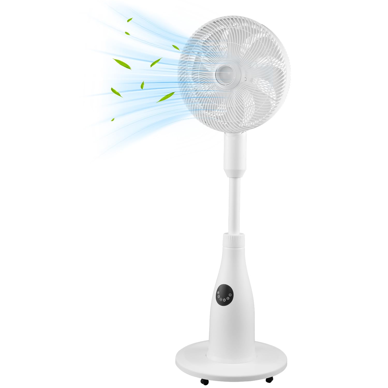 Woox Ventilador Nebulizador de Agua con Temporizador, 80W, 8 Aspas, Oscilante, 7 Velocidades, Depósito 2 Litros, Motor de Cobre