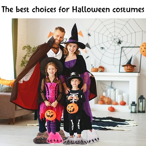 Caramella Bubble Cute Fuzzy Animal Paw Slippers Fluffy Animal Claw Slippers Soft Funny Monster House Shoes for Adults Women for Vacation Birthday3