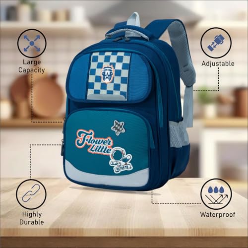 Image of Tinytot 22 Litre 17-Inch Waterproof Large School Bag for Boys & Girls, Kids School Bag, School Backpack for Girls and Boys, for Kids, Ideal for Children
