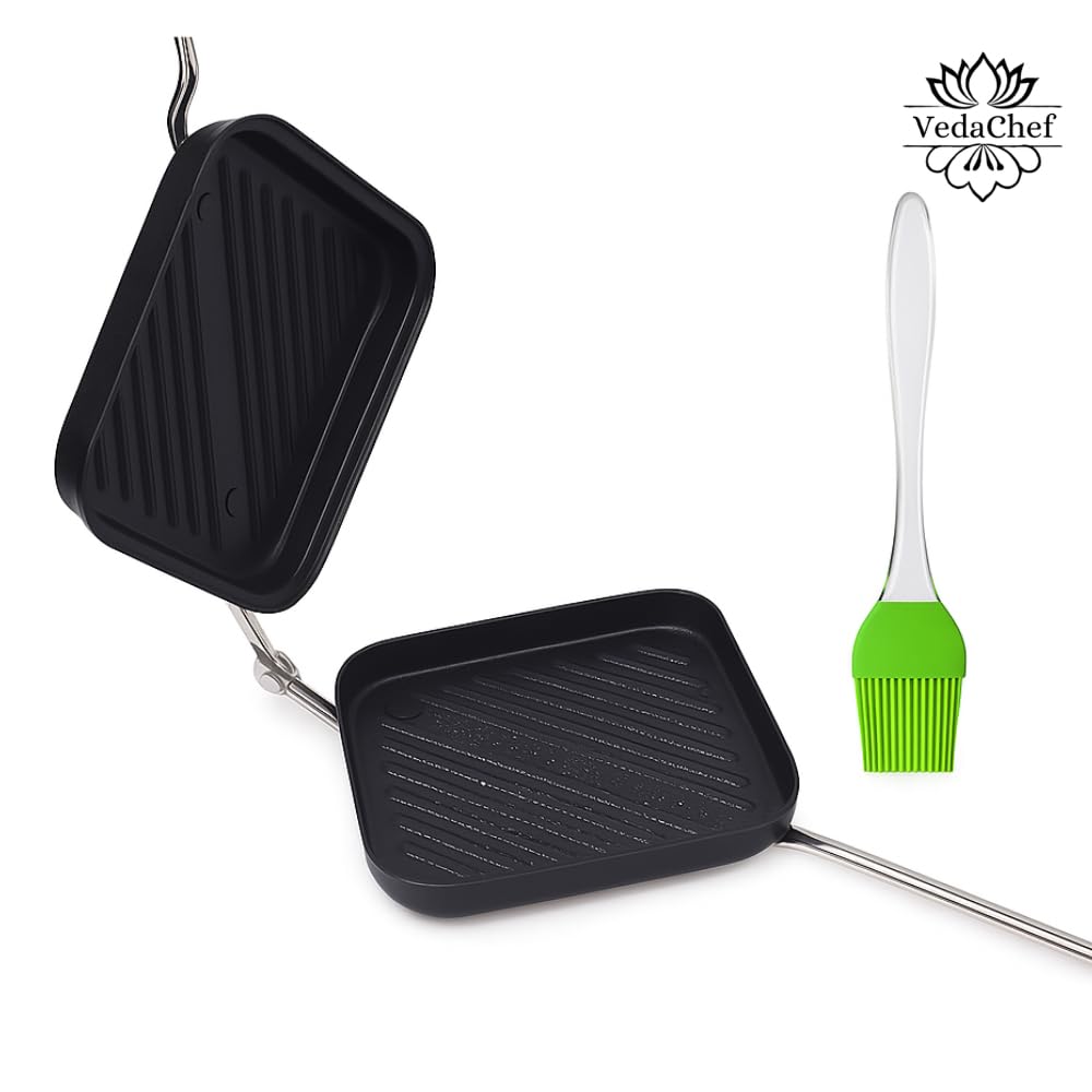 VedaChef Grill Sandwich Toaster - Crispy Sandwiches! -2