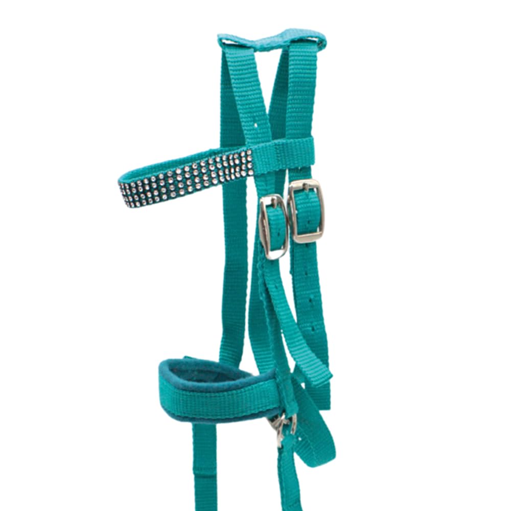 PFIFF 103126 Lotty Bridle for Playing and Wood Horses, One Size, Turquoise