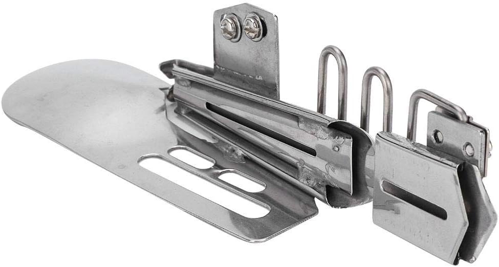 HEEPDD Double Folder Stretch Cylinder, Adjustable Flat Seamer Folder Binding Attachment Tape for Industrial Sewing Machine 434 444 W500