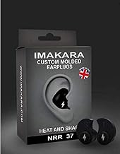 Custom Moulded Ear Plugs, Soundproof Ear Plugs Comfortable Hearing Protection for Shooting, Travel, Swimming, Sleeping, Work and Concerts (Black)