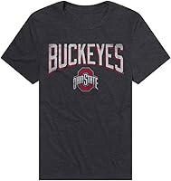 Vista 46 de Campus Lab Official NCAA Classic Distressed Logo Collegiate Classic Ring-Spun T-Shirt Unisex for Men & Women