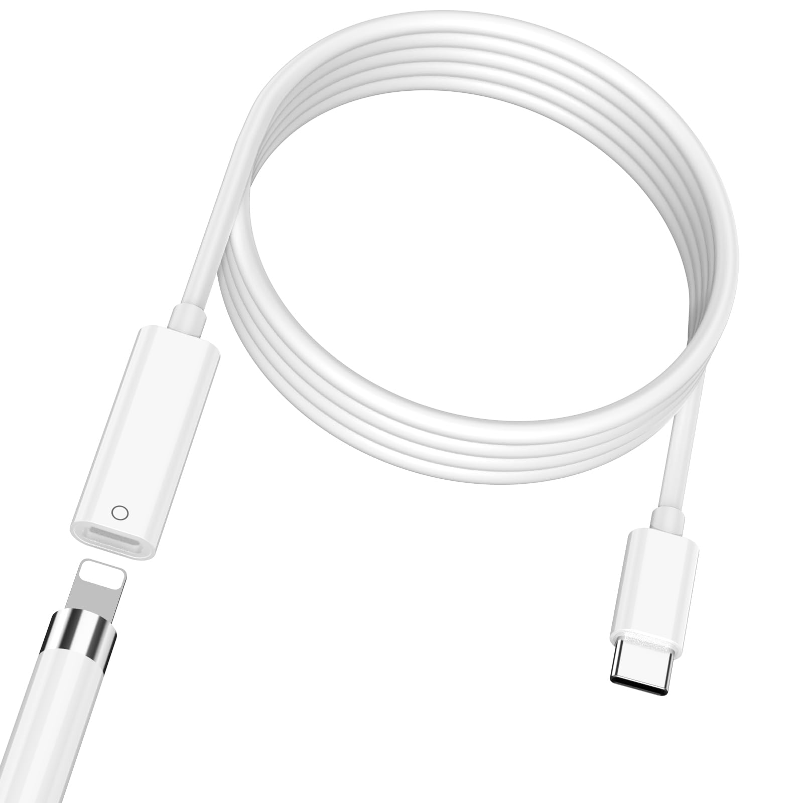ACANDYA USB C Pencil Adapter for Apple Pencil 1st Generation 3.3ft USB ...