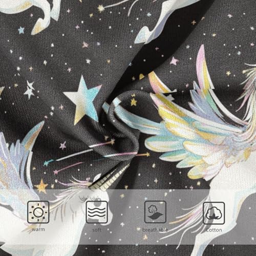 Winged Unicorns Girls' Underwear Cotton Girls Briefs Soft Toddler Underwear 2T3