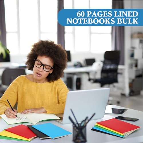 Image of Mimorou 100 Pcs A5 Journals Notebooks Bulk,Multicolor,Lined