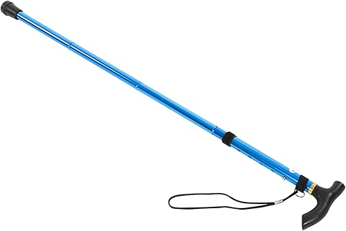 Bastón plegable para hombres y mujeres, plegable, ligero, ajustable, portátil, ayuda de movilidad, equilibrio, mango en T elegante y cómodo