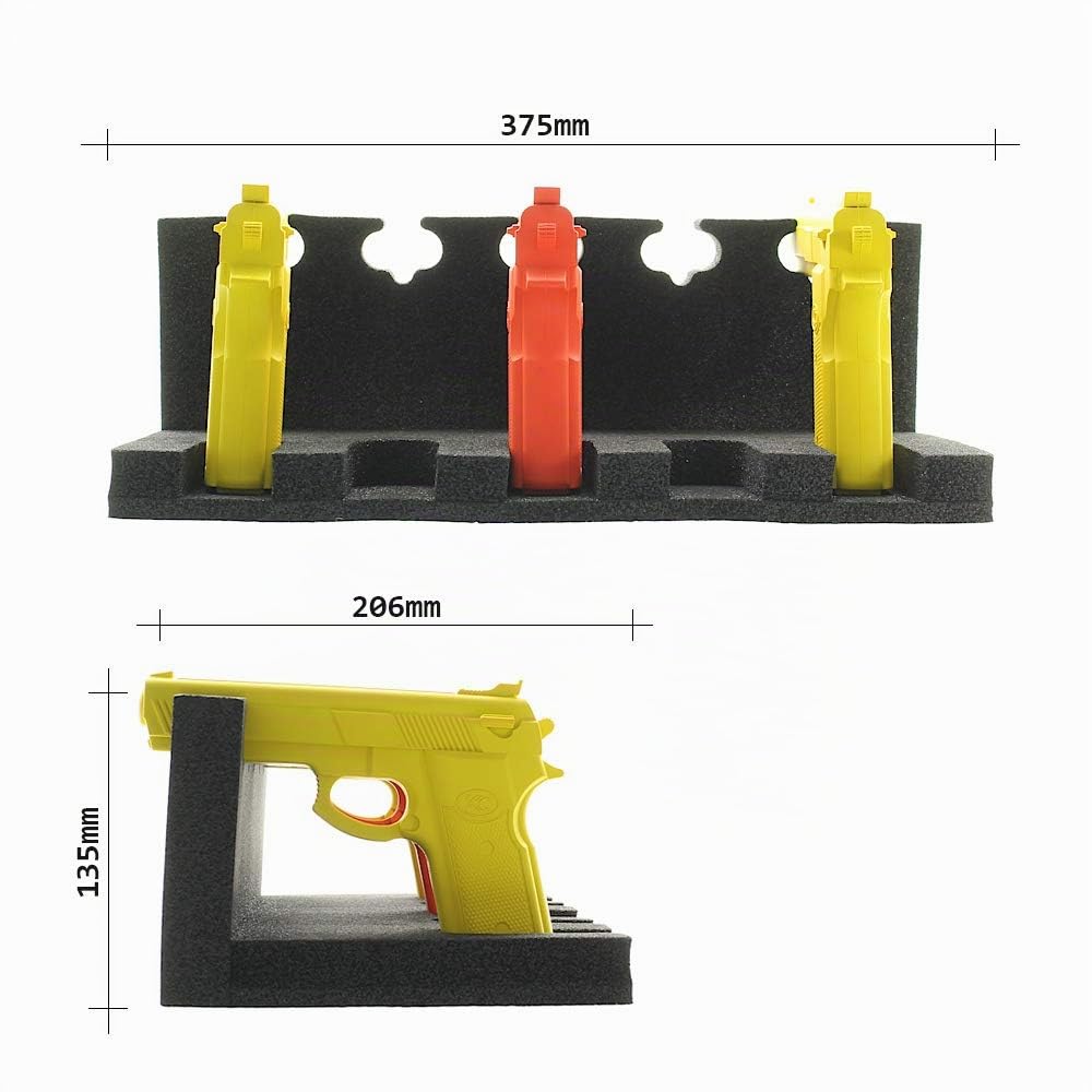 Rottner Porte-Armes pour 5 Armes Courtes-réglable en Largeur-Montage avec Film adhésif-(lxh) 375x135 mm