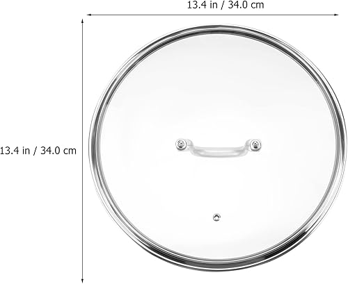 Miniatura 2 de Tapa universal para ollas y sartenes de 13.4 in - Tapas de sartén de vidrio templado con asa Protector de tapa para ollas y sartenes sartén de