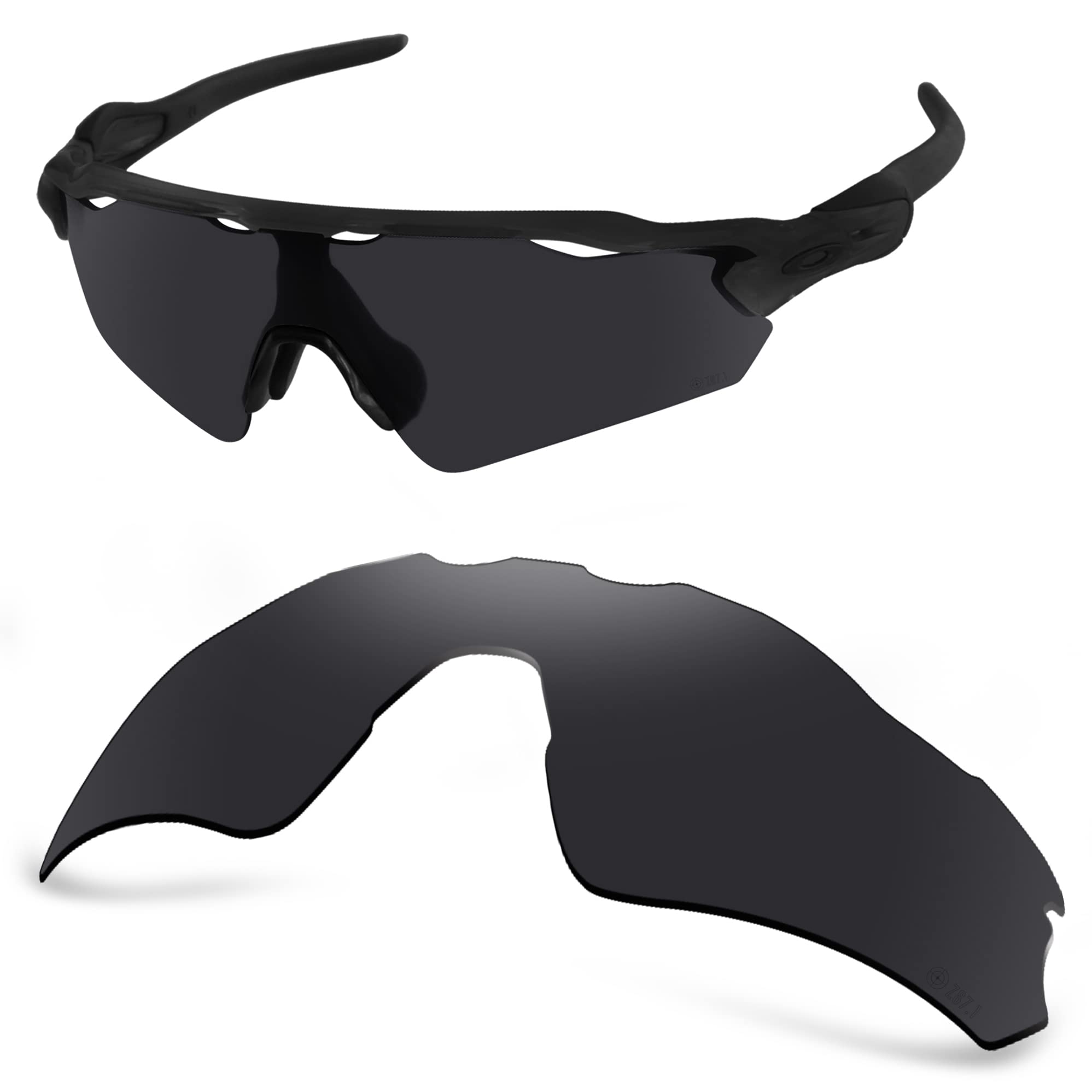 Aozan Men's Onyx Black Ansi Z87.1 Polarized Replacet Lenses For Oakley Radar Ev Path Sunglasses