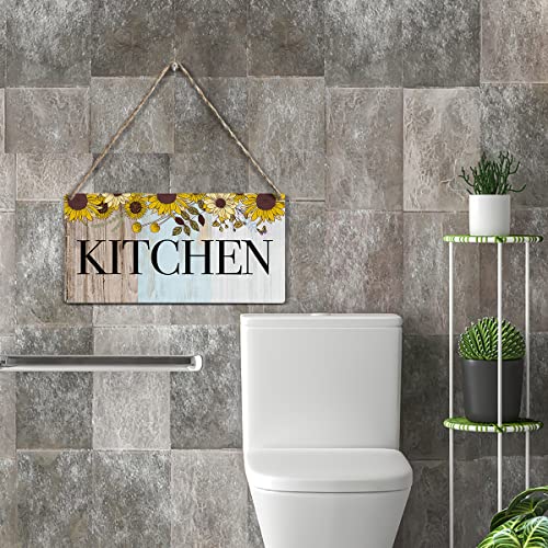 Rustic Sunflower Wood Sign Kitchen Decor Home Farmhouse Wall Hanging Decor Minimalism Wooden Wall Art Decor Decorative Plaque Sign For House Family Office Kitchen Dining Room Living Room #TOP6