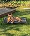 lionto Hundebett aus Textilene-Stoff, (L) 100 x 76 cm, Schwarz